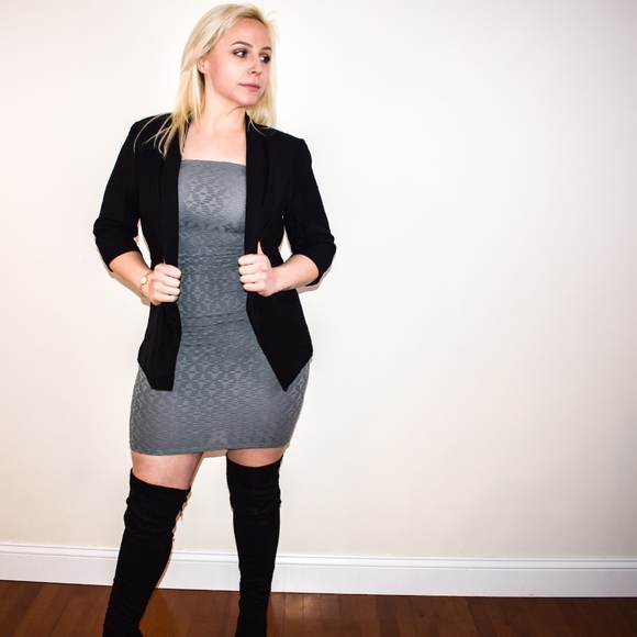 GEOMETRIC BODYCON TUBE MIDI DRESS in SAGE - Picture 4 of 7